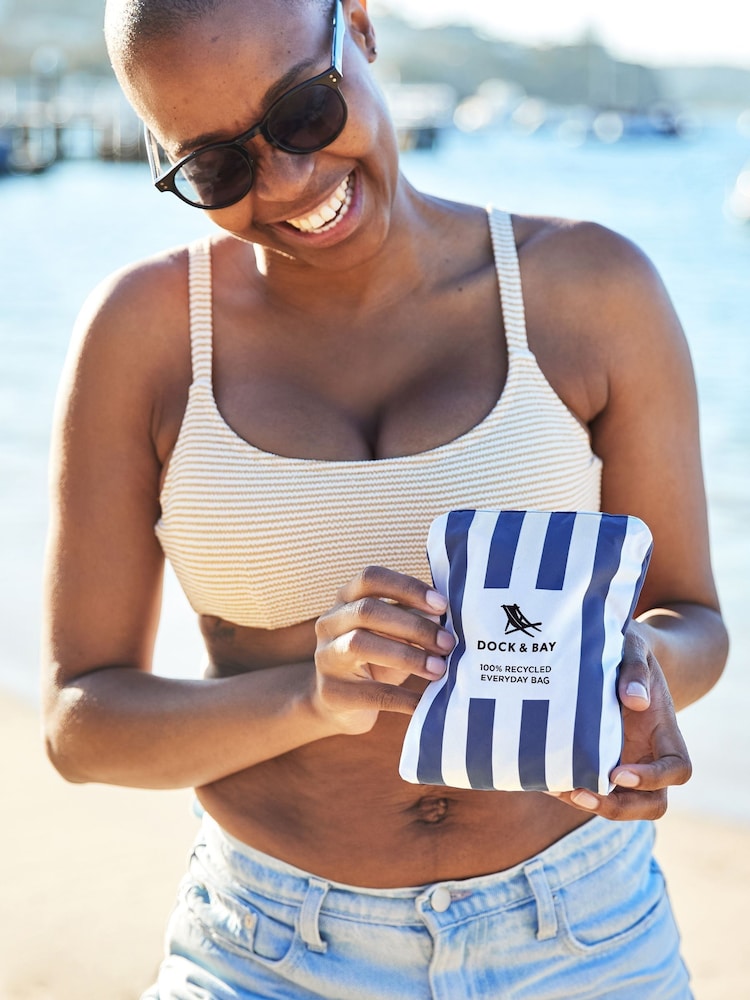 Dock & Bay Whitsunday Navy Everyday Travel Foldaway Bag - Image 2 of 6