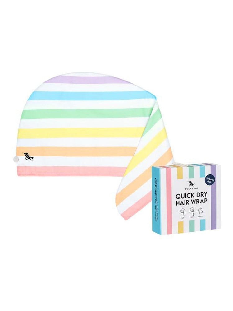 Dock & Bay Unicorn Waves Hair Wrap Quick Dry Hair Towel Suede - Image 6 of 6