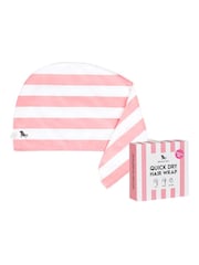 Dock & Bay Malibu Pink Wrap Quick Dry Suede Hair Towel - Image 6 of 6
