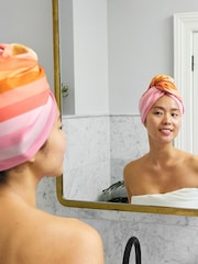Dock & Bay Miami Sorbet Hair Wrap Quick Dry Hair Towel Suede - Image 2 of 6