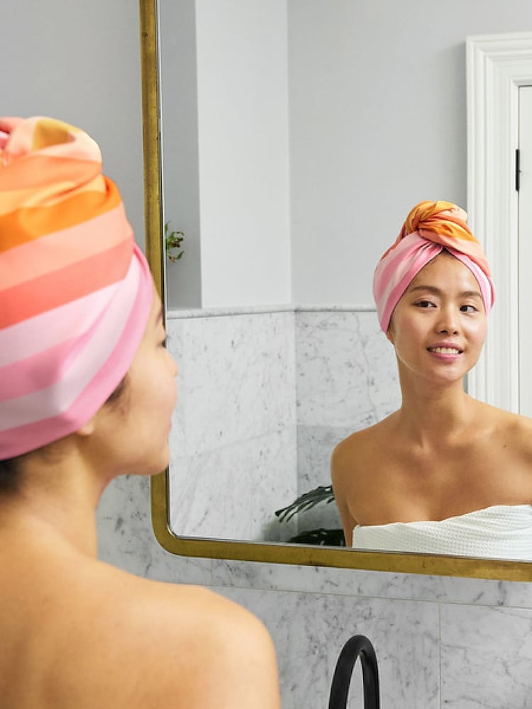 Dock & Bay Miami Sorbet Hair Wrap Quick Dry Hair Towel Suede - Image 2 of 6