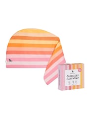 Dock & Bay Miami Sorbet Hair Wrap Quick Dry Hair Towel Suede - Image 6 of 6