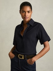 marine - Reiss Polos à col ouvert Astrid - Image 1 of 6