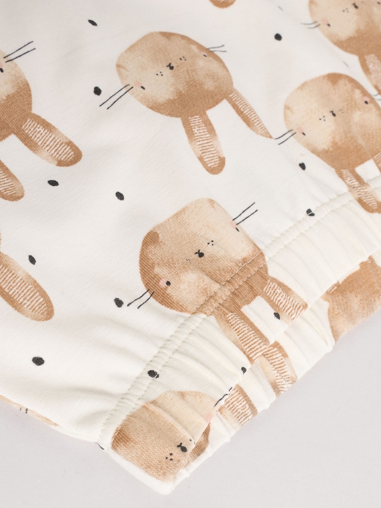 Neutro con conejito - Conjunto de 2 piezas de camisetas y leggings para bebé (0 meses a 2 años) - Imagen 11 de 11