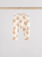 Neutro con conejito - Conjunto de 2 piezas de camisetas y leggings para bebé (0 meses a 2 años) - Imagen 4 de 11