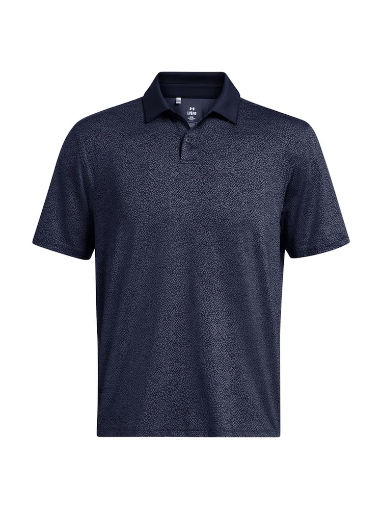 Under Armour Navy Golf T2G Printed Polo Shirt - Image 4 of 5