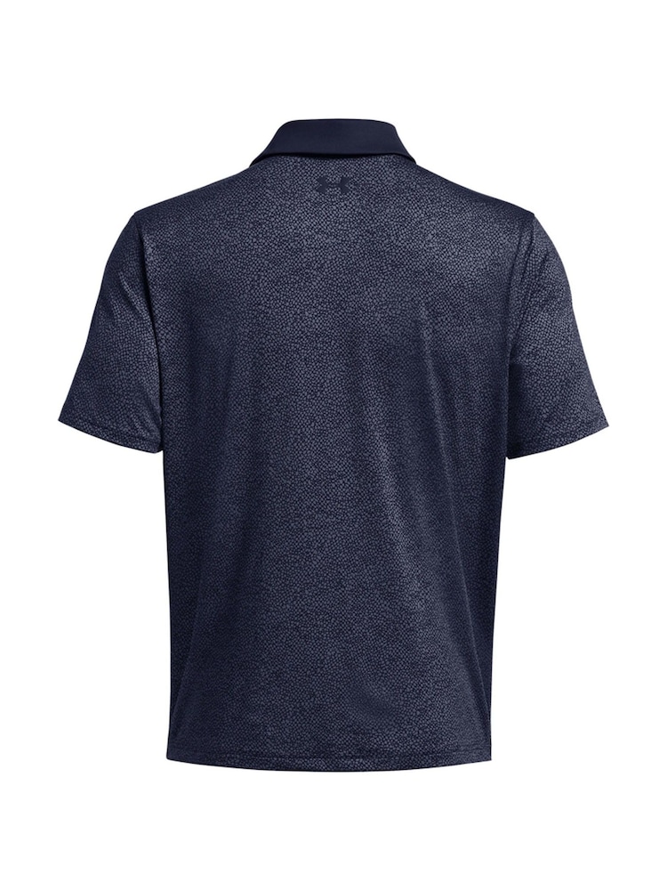 Under Armour Navy Golf T2G Printed Polo Shirt - Image 5 of 5