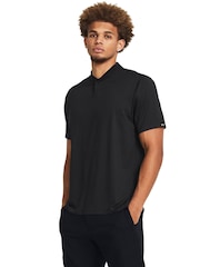 Under Armour Black Golf Payoff 3.0 Dash Polo Shirt - Image 1 of 5