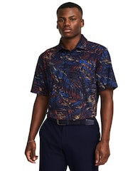 Under Armour Navy Golf Playoff 3.0 Printed Polo Shirt - Image 1 of 6
