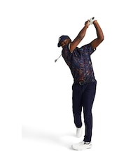 Under Armour Navy Golf Playoff 3.0 Printed Polo Shirt - Image 3 of 6