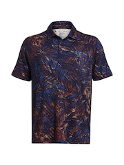 Under Armour Navy Golf Playoff 3.0 Printed Polo Shirt - Image 5 of 6