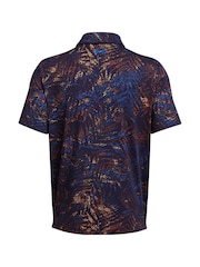 Under Armour Navy Golf Playoff 3.0 Printed Polo Shirt - Image 6 of 6