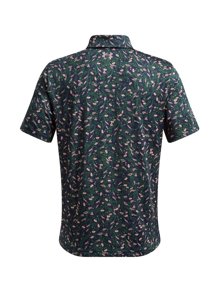 Under Armour Navy Golf Playoff 3.0 Printed Polo Shirt - Image 6 of 6 Under Armour Navy Golf Playoff 3.0 Printed Polo Shirt - Image 6 of 6