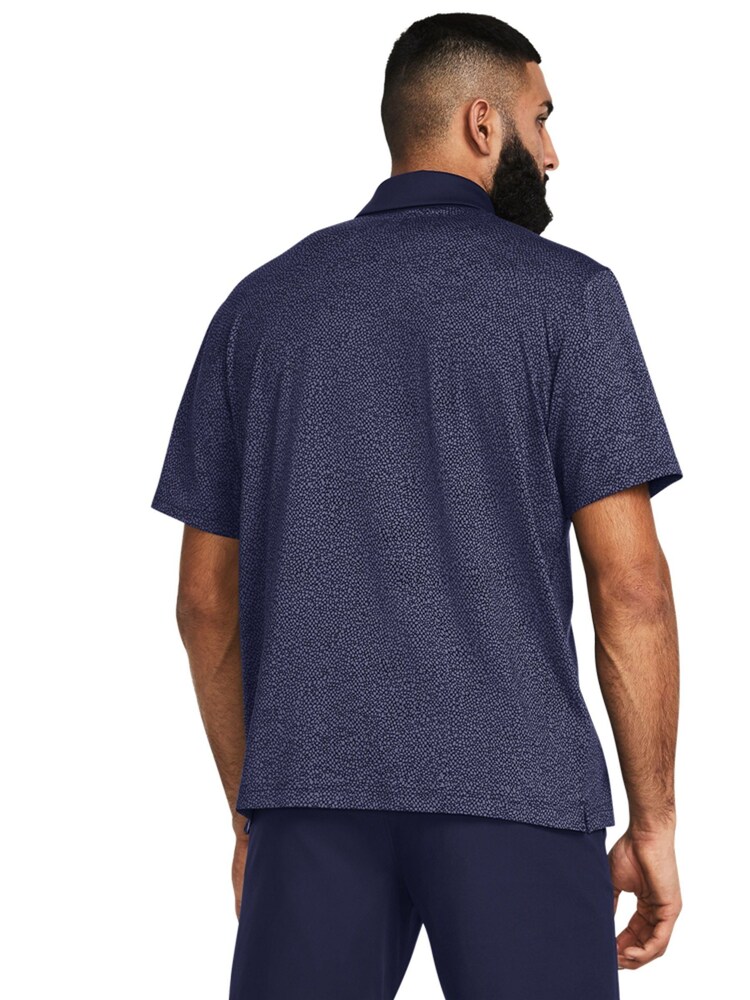 Under Armour Dark Blue Golf T2G Printed Polo Shirt - Image 2 of 5
