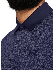 Under Armour Dark Blue Golf T2G Printed Polo Shirt - Image 3 of 5