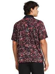 Under Armour Red/Black Golf T2G Printed Polo Shirt - Image 2 of 5