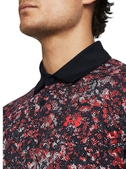 Under Armour Red/Black Golf T2G Printed Polo Shirt - Image 3 of 5