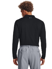 Under Armour Black Golf Matchplay Long Sleeve Polo Shirt - Image 2 of 6