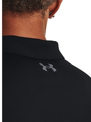 Under Armour Black Golf Matchplay Long Sleeve Polo Shirt - Image 4 of 6
