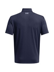 Under Armour Dark Blue Golf Playoff 3.0 Printed Polo Shirt - Image 4 of 4