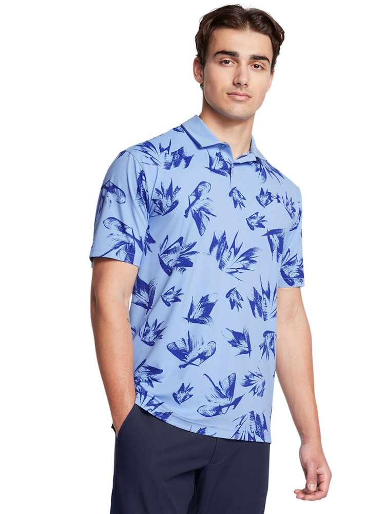 Under Armour Bright Blue Golf Isochill Edge Polo Shirt - Image 1 of 4