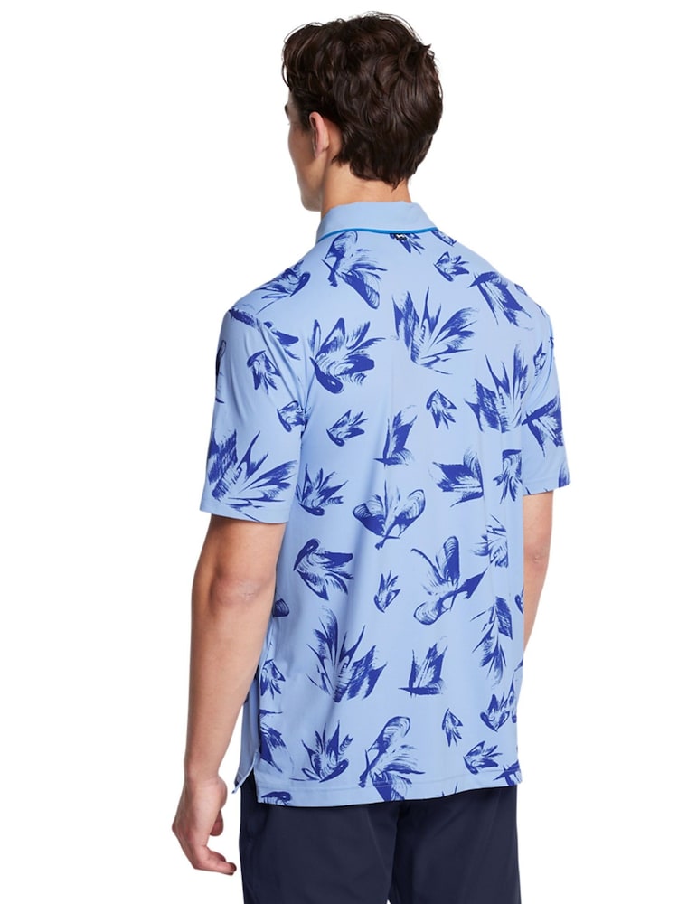 Under Armour Bright Blue Golf Isochill Edge Polo Shirt - Image 2 of 4