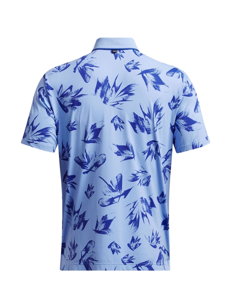 Under Armour Bright Blue Golf Isochill Edge Polo Shirt - Image 4 of 4