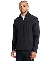 Under Armour Black/Grey Drive Pro Storm Quarter Zip Sweatshirt - Image 1 of 5