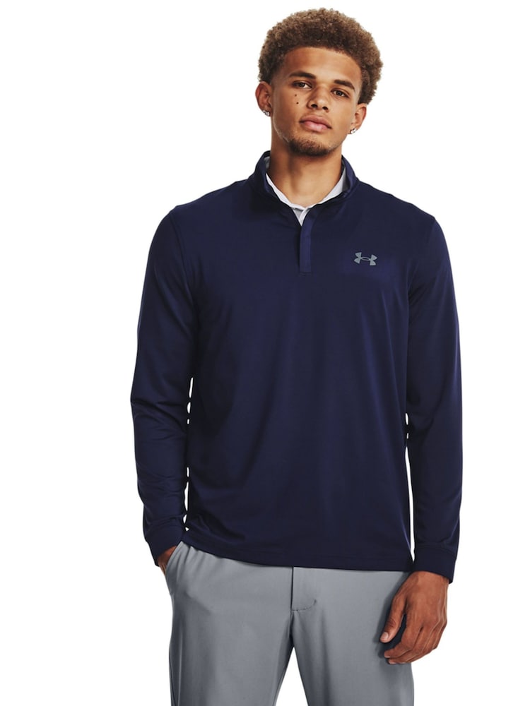 Under Armour Navy Playoff Quarter Zip Sweatshirt - Image 1 of 6