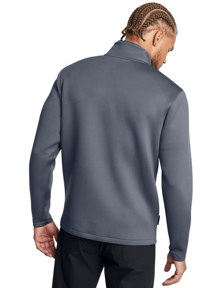 Under Armour Grey Drive Pro Storm Quarter Zip Sweatshirt - Image 2 of 6