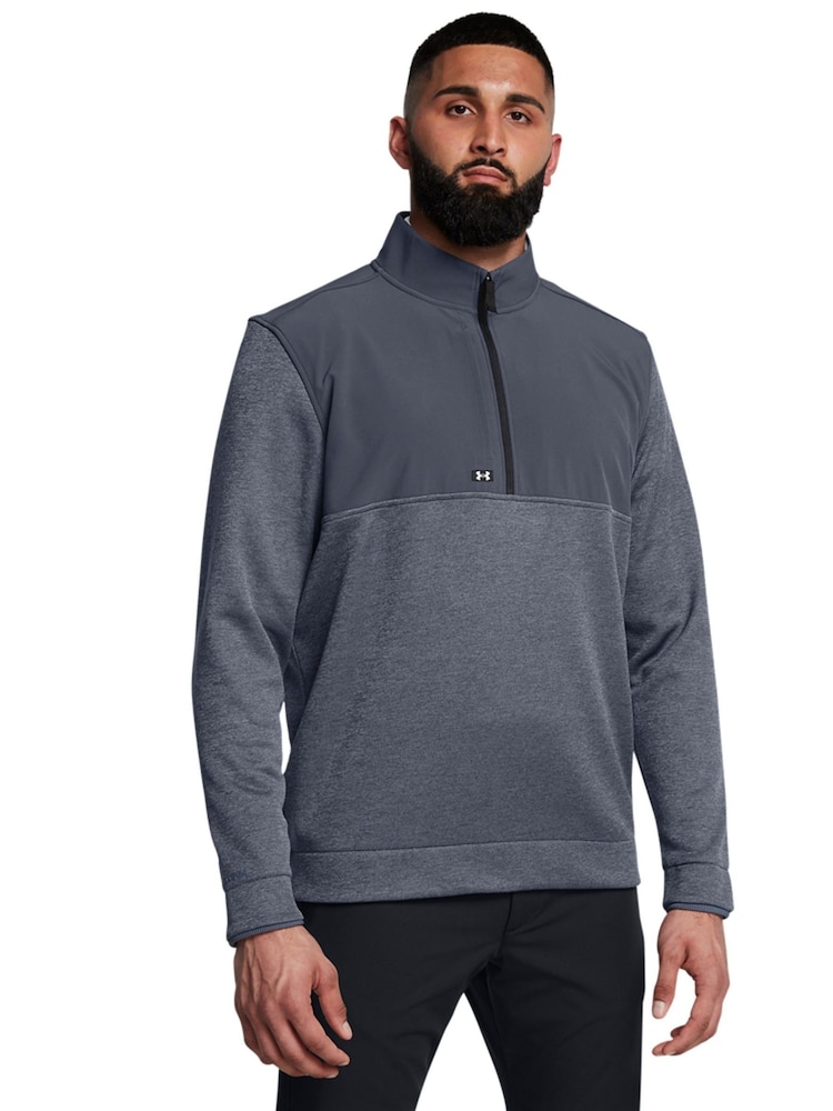 Under Armour Grey Drive Storm Quarter Zip Sweatshirt - Image 1 of 5