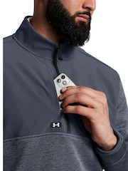 Under Armour Grey Drive Storm Quarter Zip Sweatshirt - Image 3 of 5