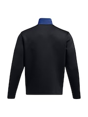 Under Armour Blue/Navy Drive Pro Storm Quarter Zip Sweatshirt - Image 5 of 5