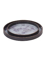 Laura Ashley Set of 2 Purple Linlithgow Trays - Image 5 of 6