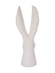 Laura Ashley White Large Hare Head Sculpture - Image 4 of 6