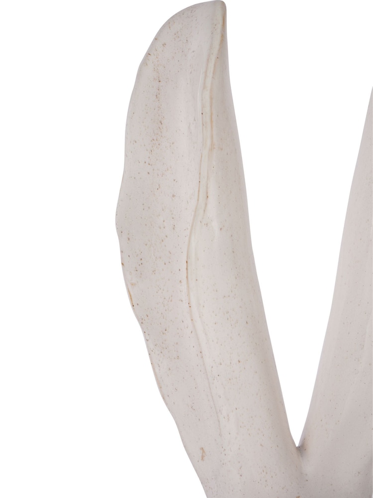 Laura Ashley White Large Hare Head Sculpture - Image 6 of 6