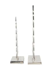 Laura Ashley Silver Festive Cut Xmas Tree Set of 2 - Image 3 of 5