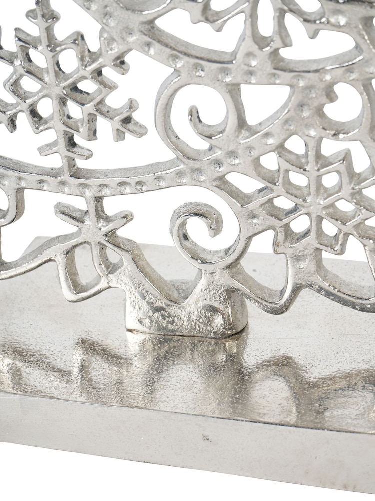 Laura Ashley Silver Festive Cut Xmas Tree Set of 2 - Image 5 of 5