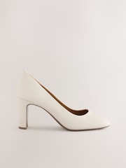 Bone Standard/Wide Fit Forever Comfort® Round Toe Block Court Shoes - Image 2 of 5