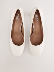 Bone Standard/Wide Fit Forever Comfort® Round Toe Block Court Shoes - Image 5 of 5