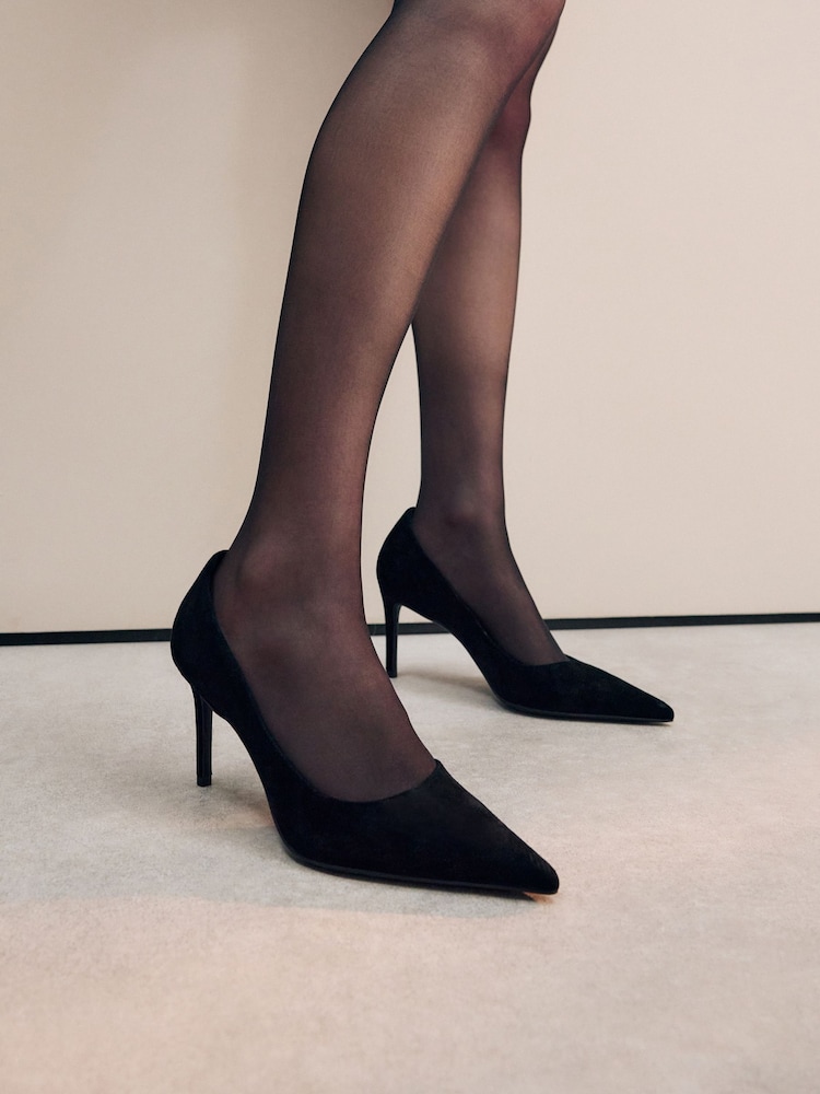 Черная замша - Кожаные туфли-юли Forever Comfort® - Image 1 of 5