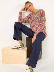 Roman Red Fluffy Knit Jumper - Image 1 of 6