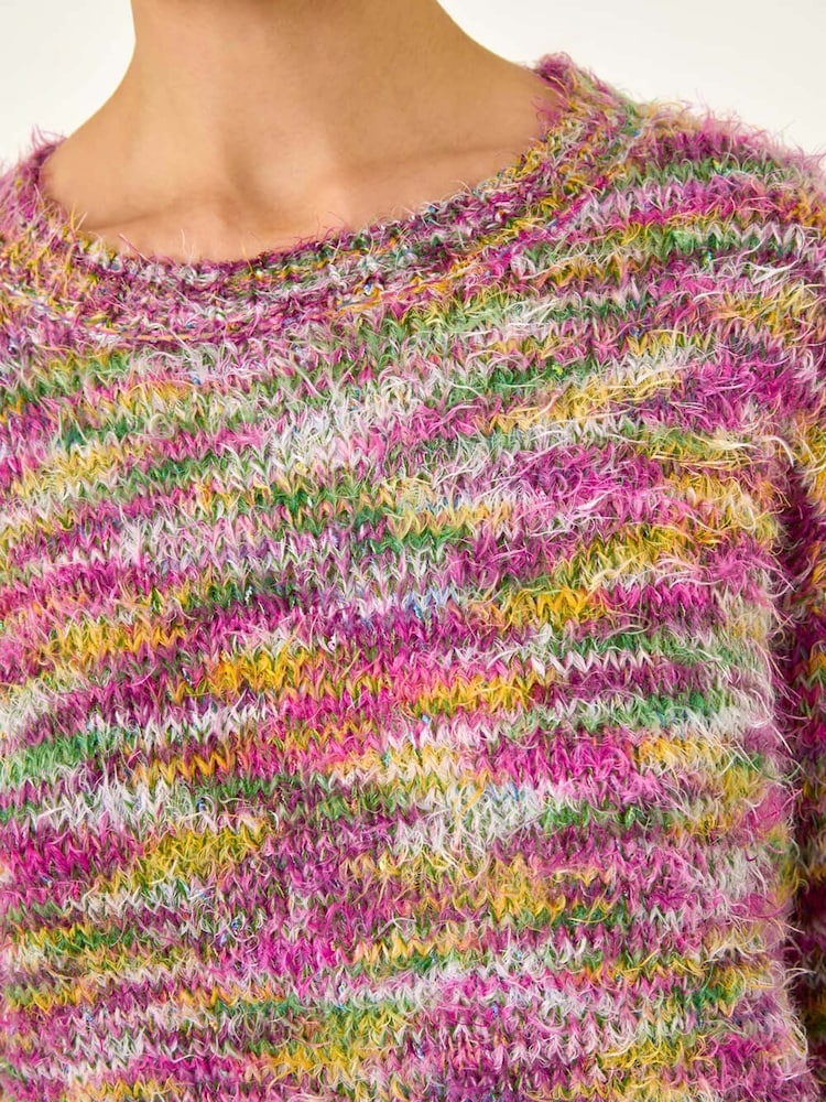 Roman Red Fluffy Knit Jumper - Image 6 of 6