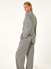 Roman Grey Double Breasted Tailored Jacket - Image 6 of 9