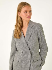Roman Grey Double Breasted Tailored Jacket - Image 8 of 9