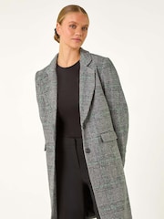 Roman Black Tailored Single Breasted Coat - Image 3 of 7