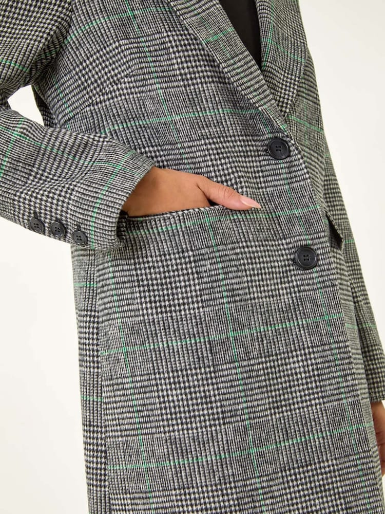 Roman Black Tailored Single Breasted Coat - Image 7 of 7
