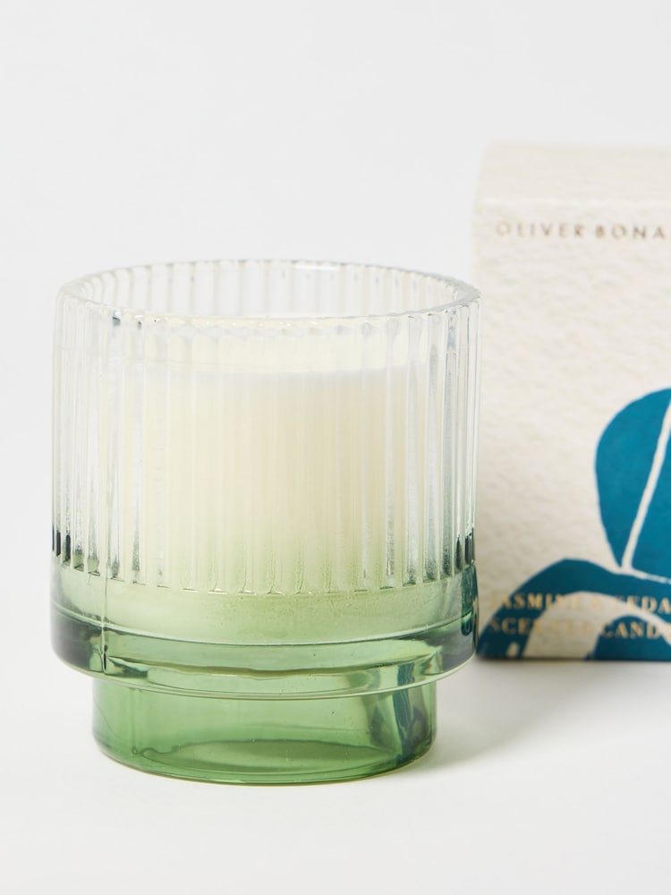 Oliver Bonas Green Nora Relax Jasmine & Cedarwood Scented Candle - Image 3 of 3
