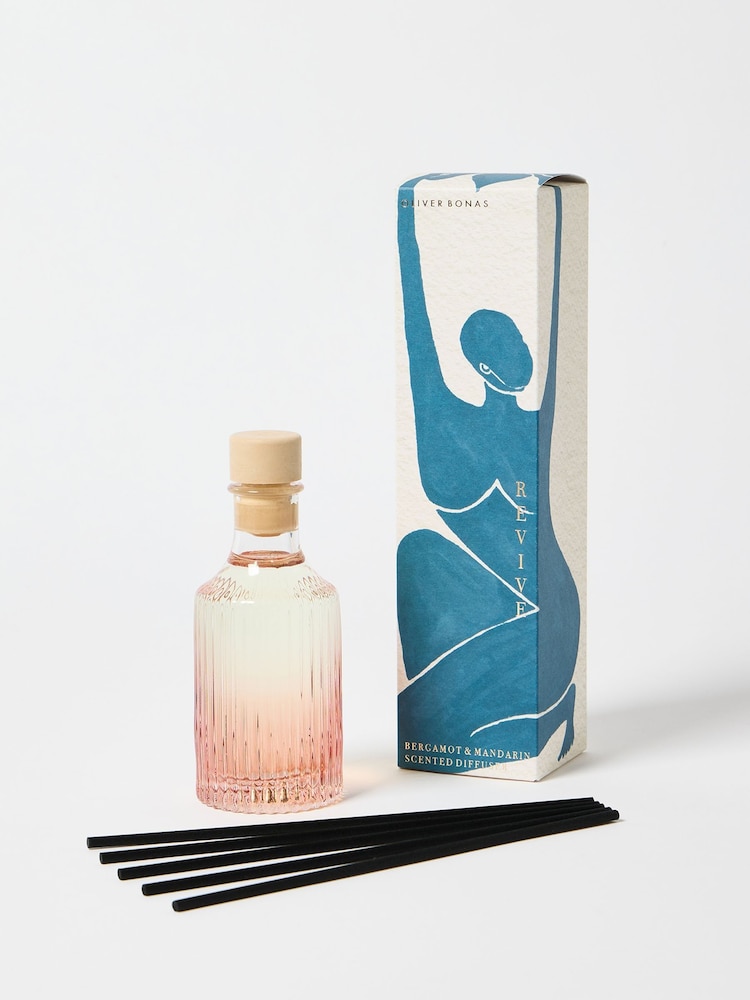 Oliver Bonas Pink Nora Revive Bergamot & Mandarin Reed Diffuser - Image 1 of 3
