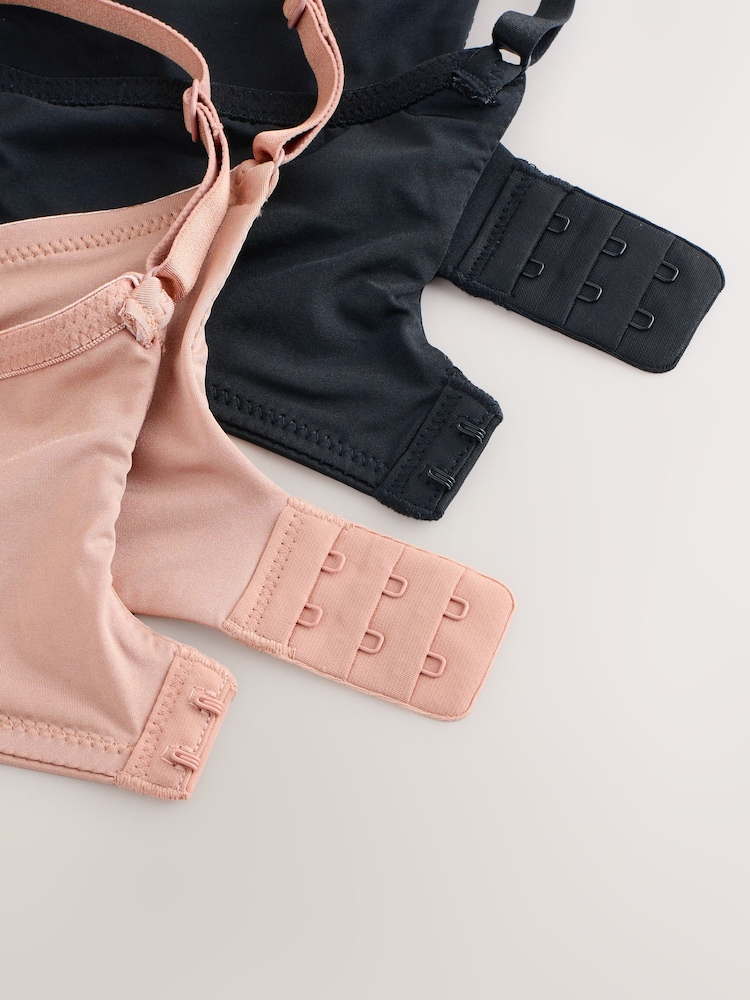 Black/Nude Push Up Pad Plunge A-E Smoothing Ultimate Comfort T-Shirts Bras 2 Pack - Image 12 of 12